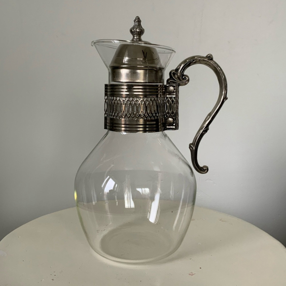 Corningware Other - Rare vintage Corning silver & glass carafe